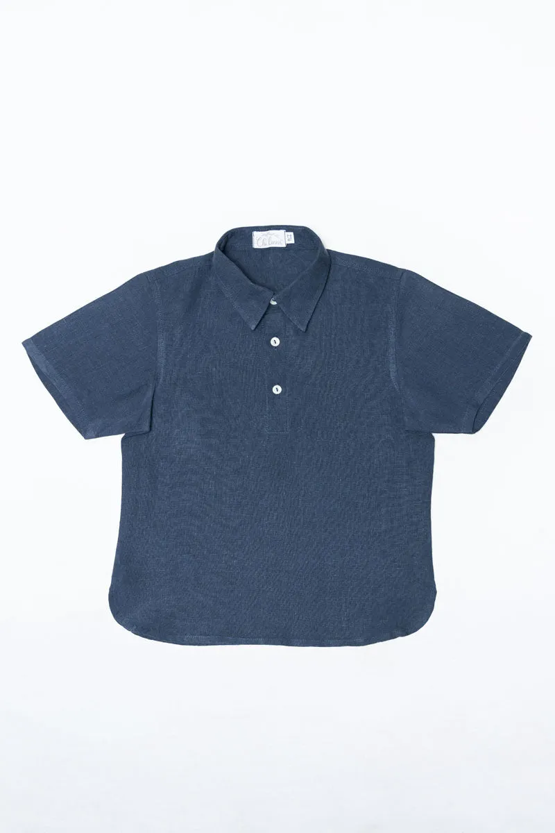 Polo neck popover shirt