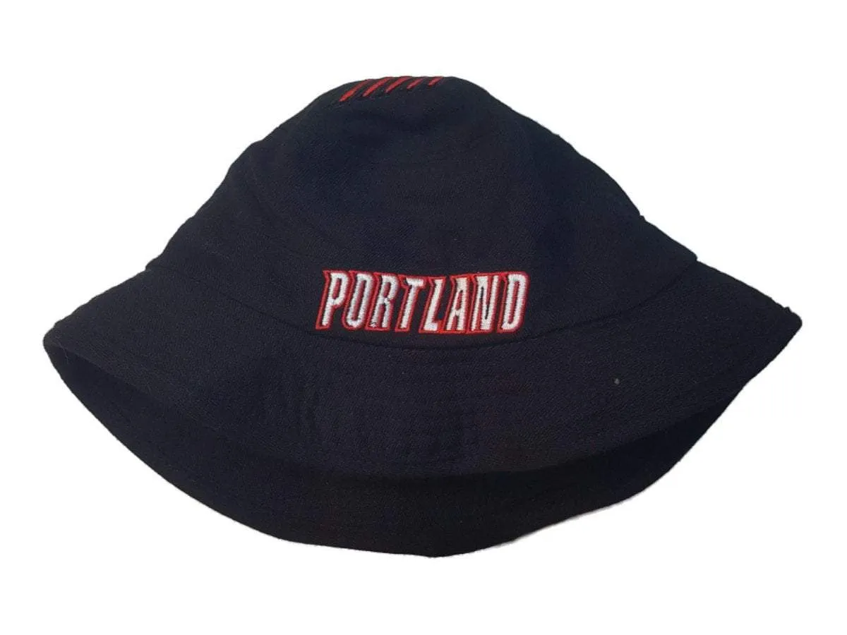 Portland Trail Blazers NBA Adidas Black 100% Wool Bucket Hat Cap (S/M)