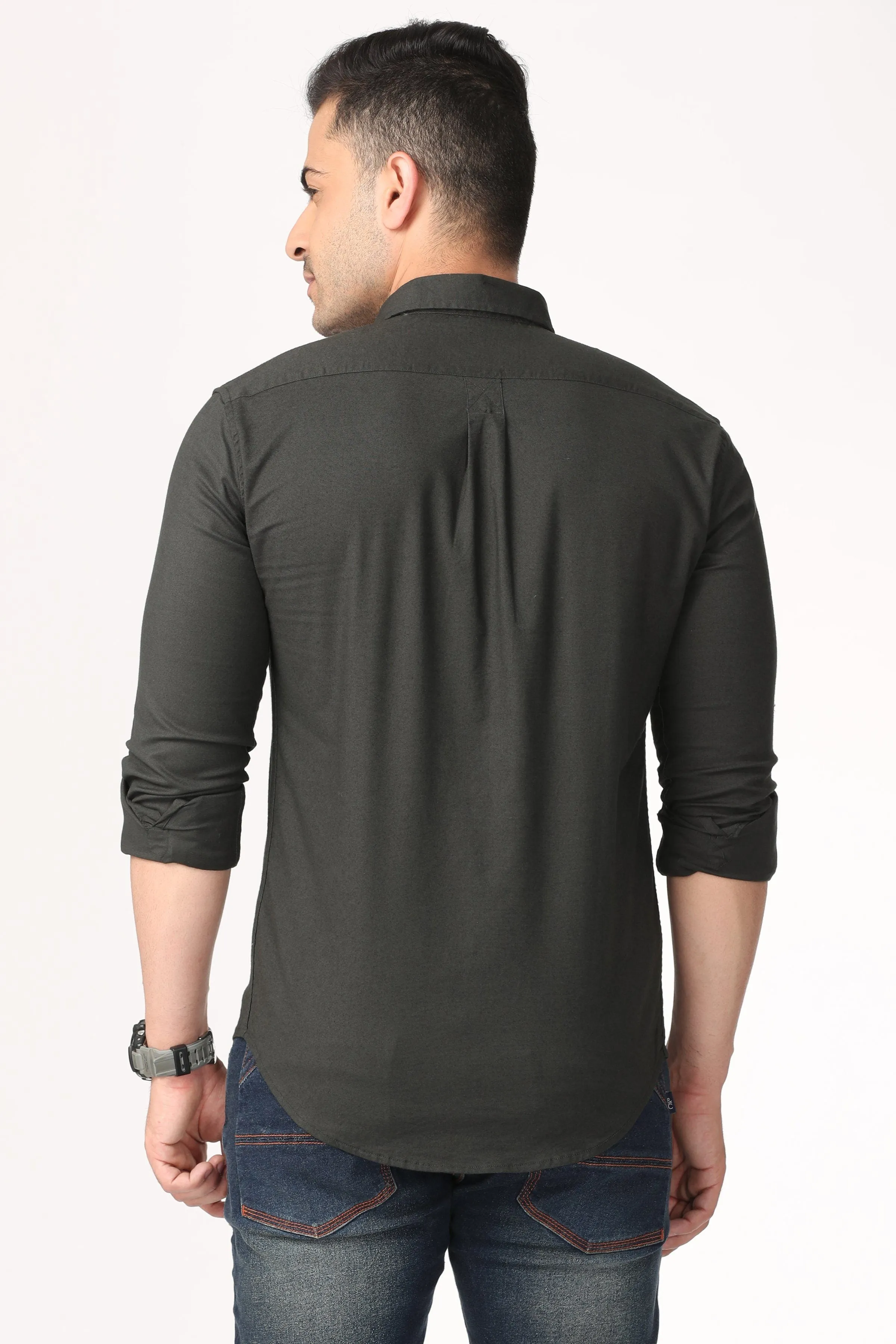 Punchy Black Full Sleeve Shirt