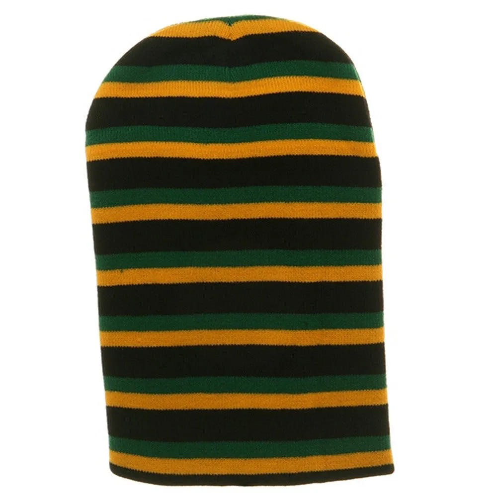 Rasta Long Beanies-Black YG