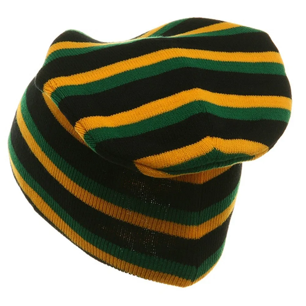 Rasta Long Beanies-Black YG