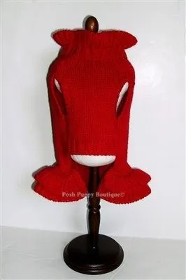 Red Holiday Sweater Dress