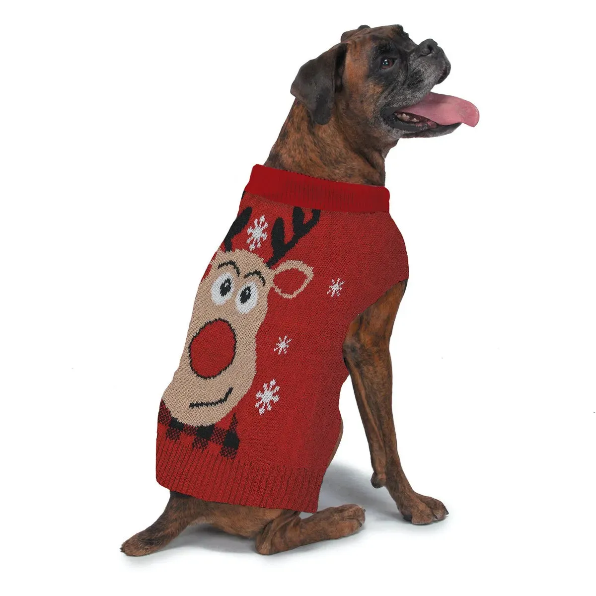 Red Reindeer Holiday Sweater