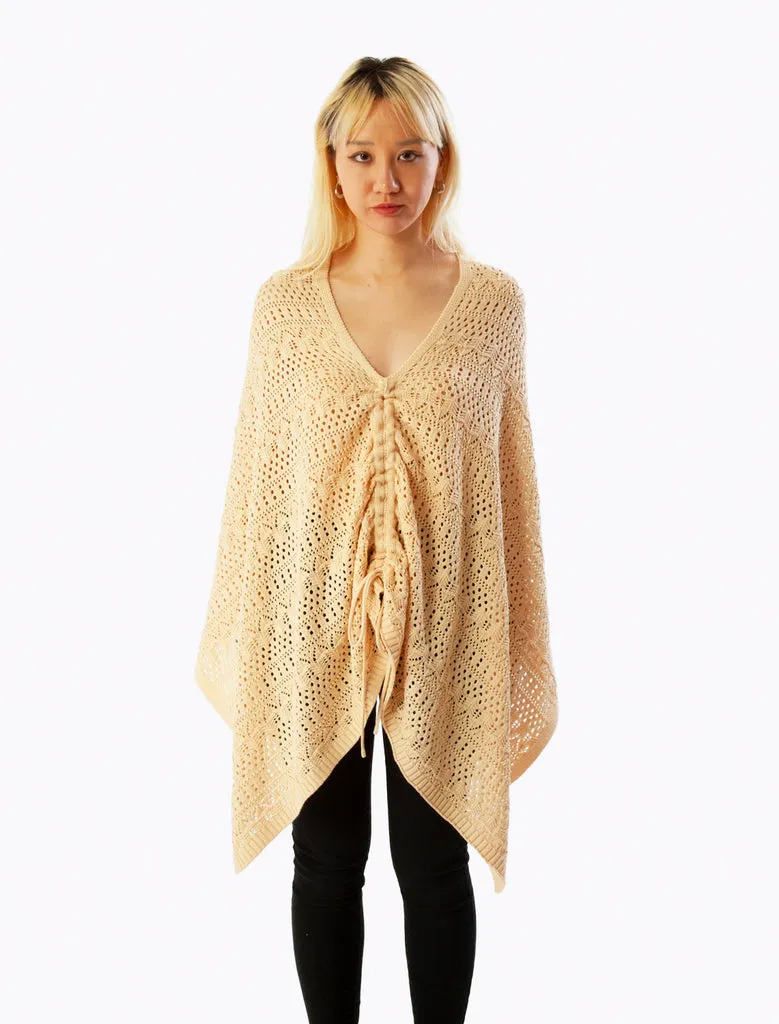 Reina Poncho - White