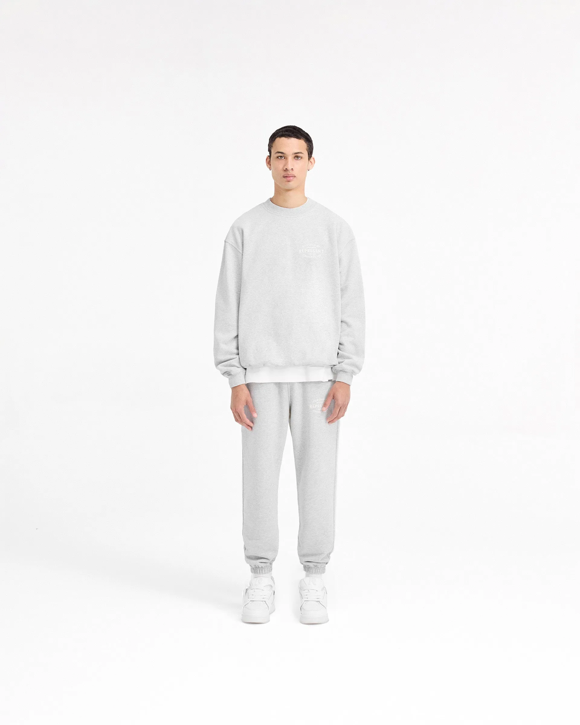 Represent Owners Club Stamp Sweater - Ash Grey