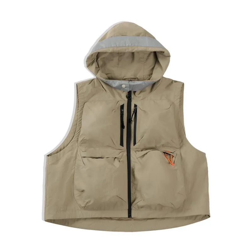 Retro Unisex Urban Outdoor Hood Vest