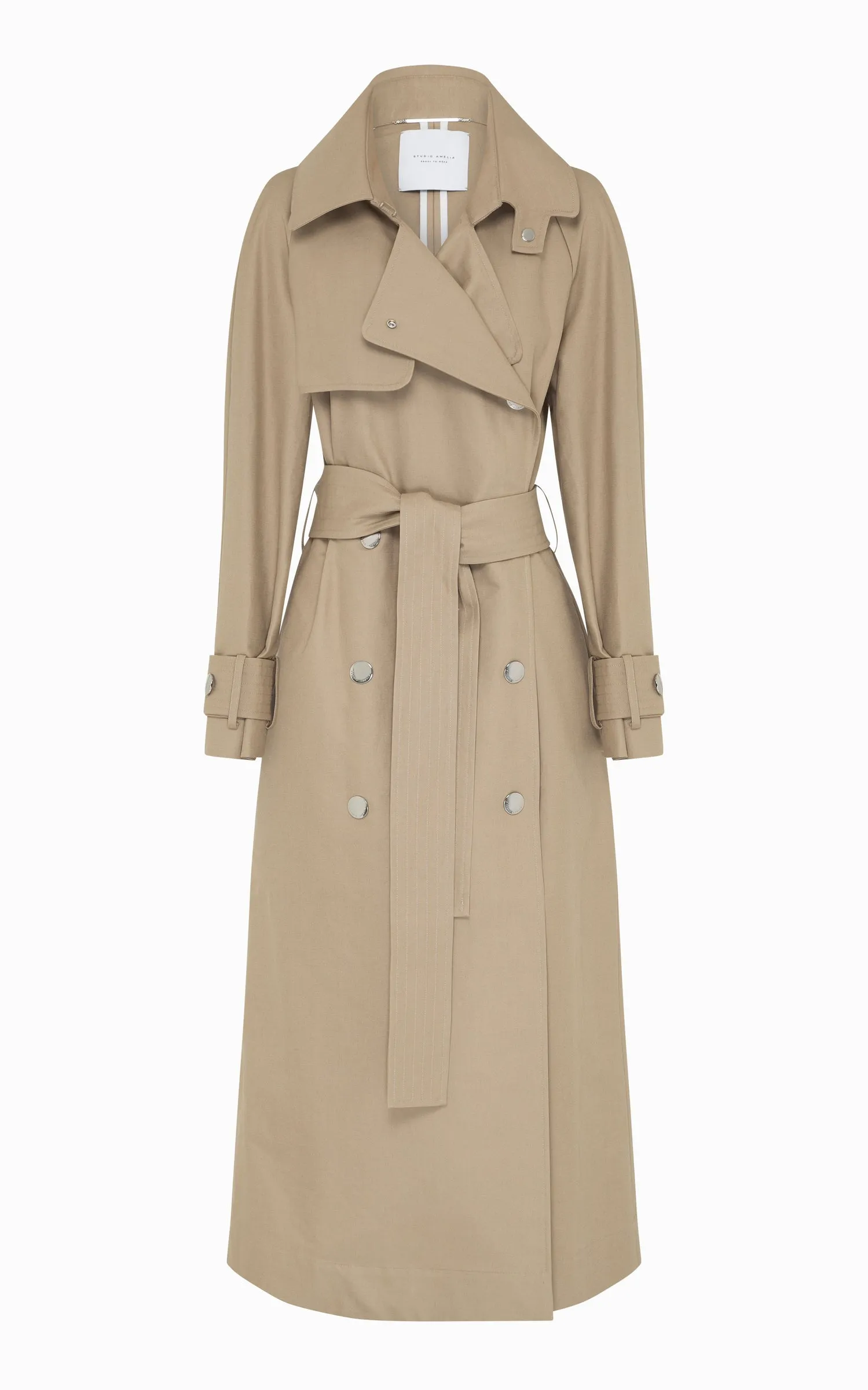 Revenant Cape Trench Coat | Stone