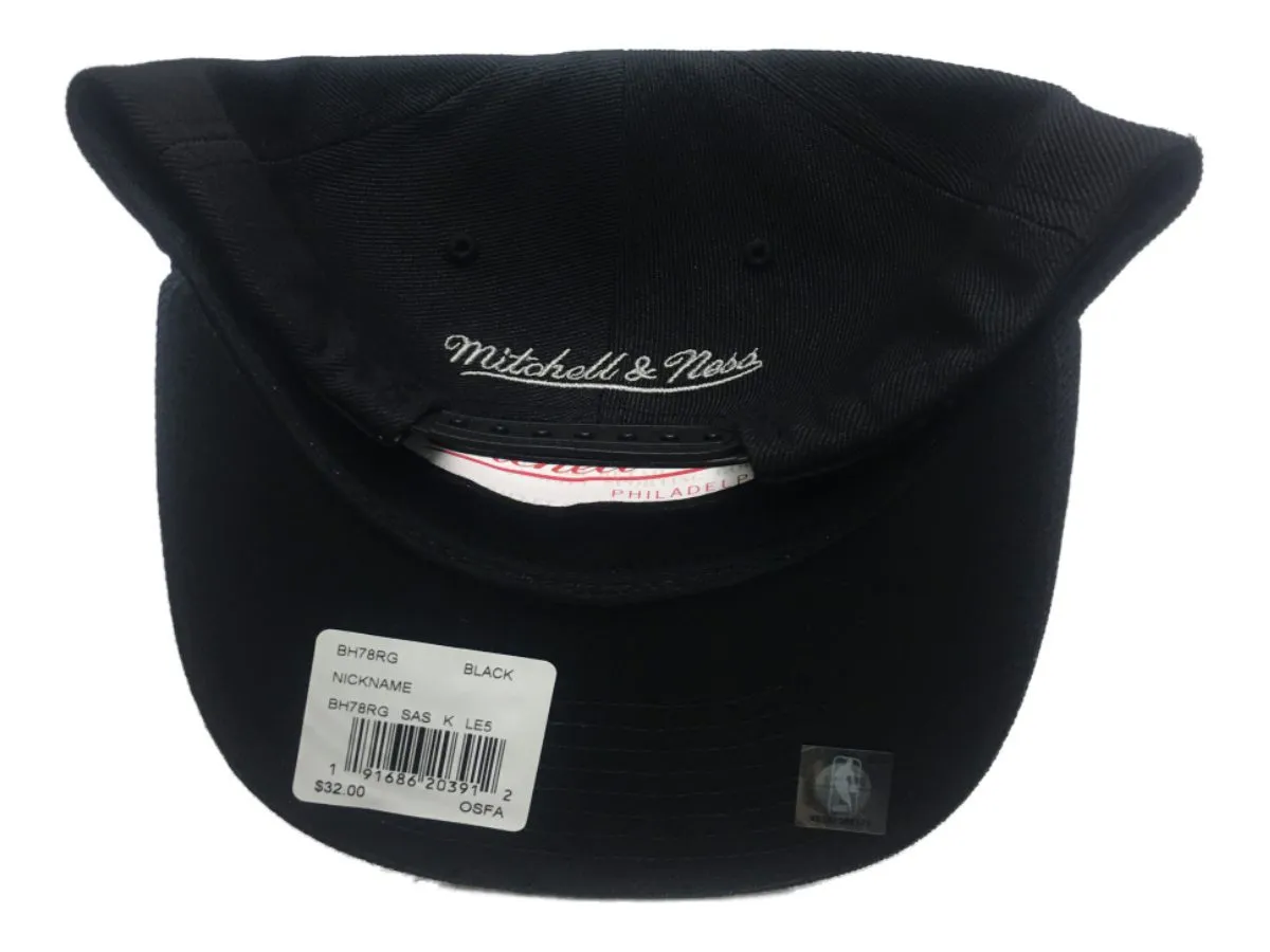 San Antonio Spurs Mitchell & Ness "Big Dog" Nickname Snapback Flat Bill Hat Cap