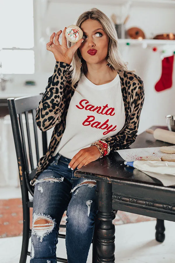 Santa Baby Waffle Knit Tee