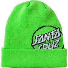 Santa Cruz Big Dot Beanie Neon Green