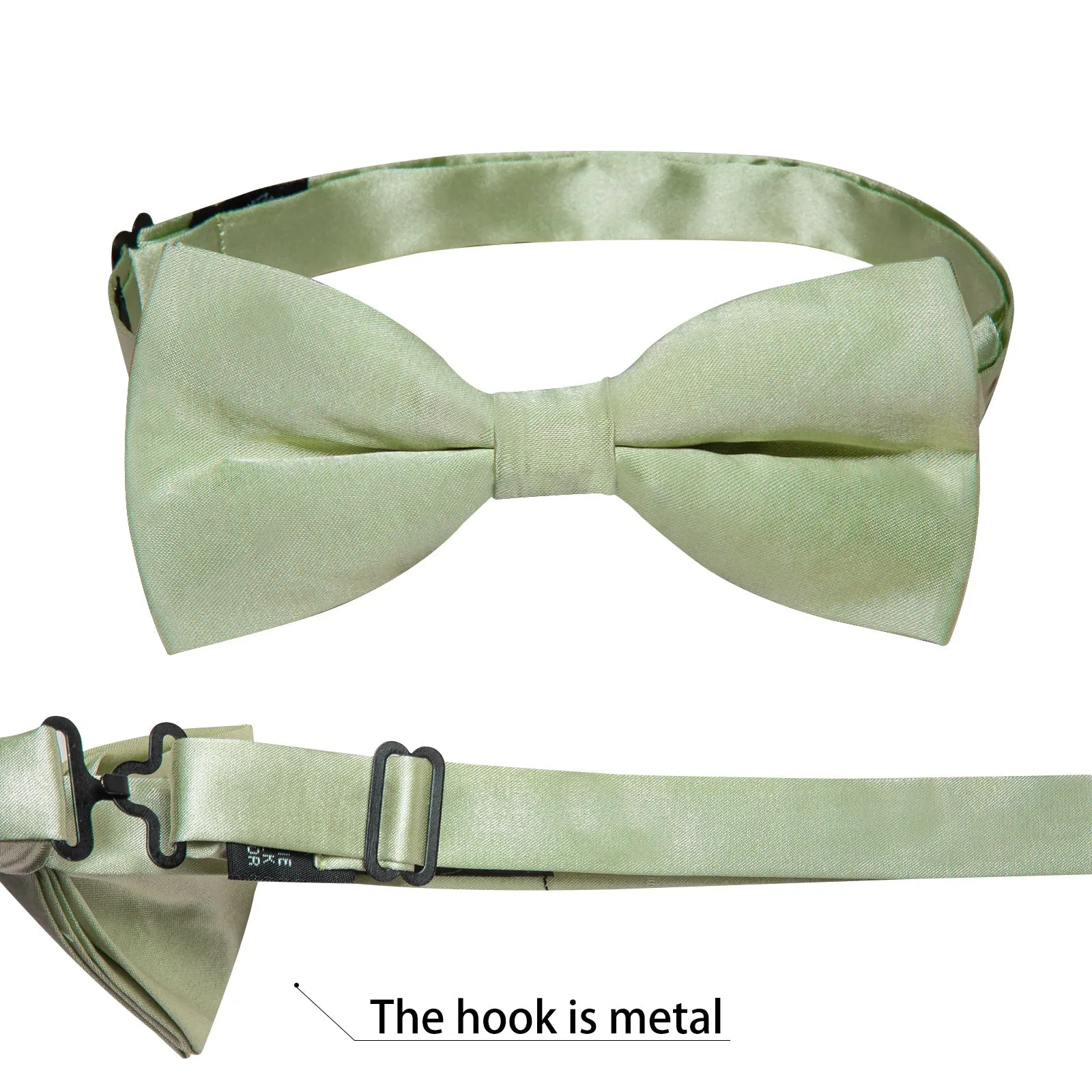 Satin Light Green Solid Men's Vest Bowtie Set