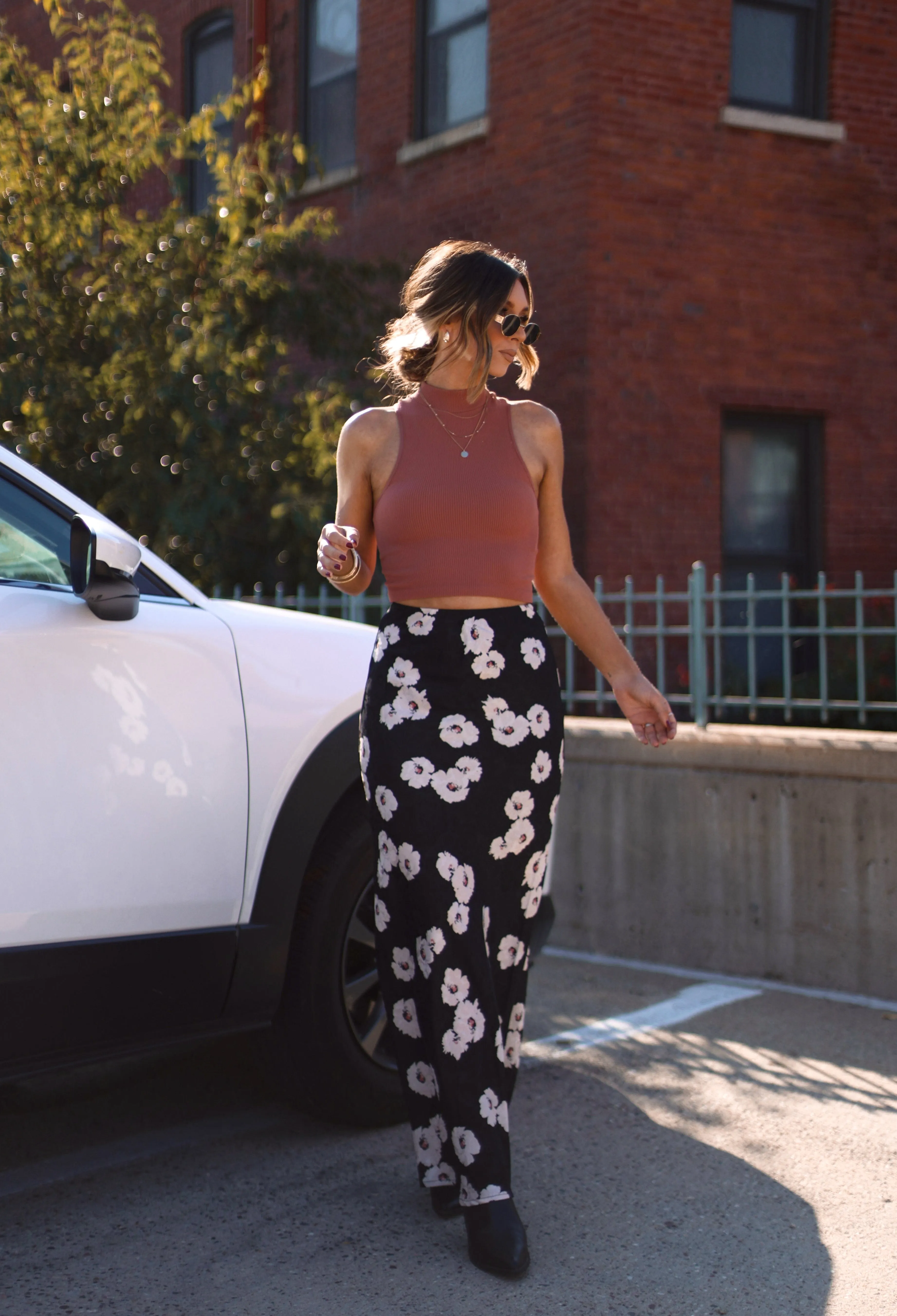 Secret Rumor Floral Skirt