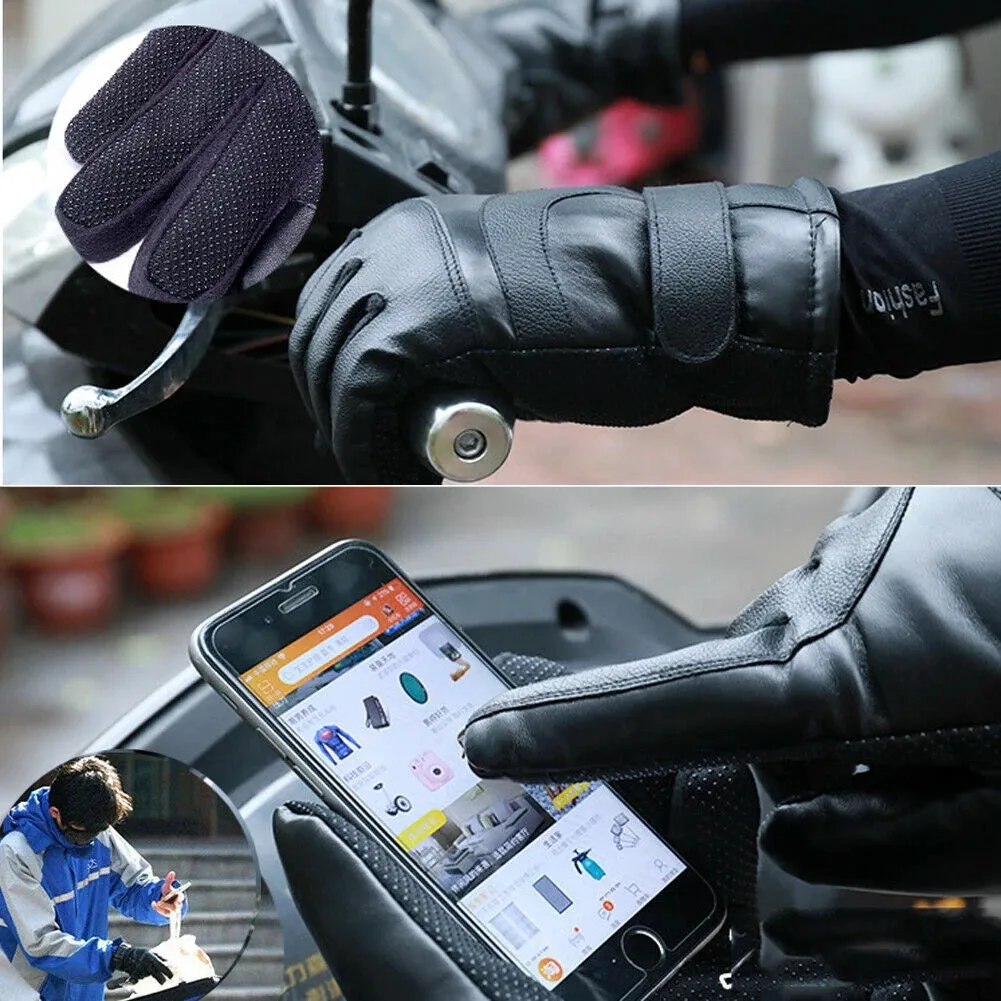 Sidiou Group Anniou Winter Electric Heated Gloves Windproof Cycling Warm Heating Touch Screen Skiing Gloves USB Powered For Men Women