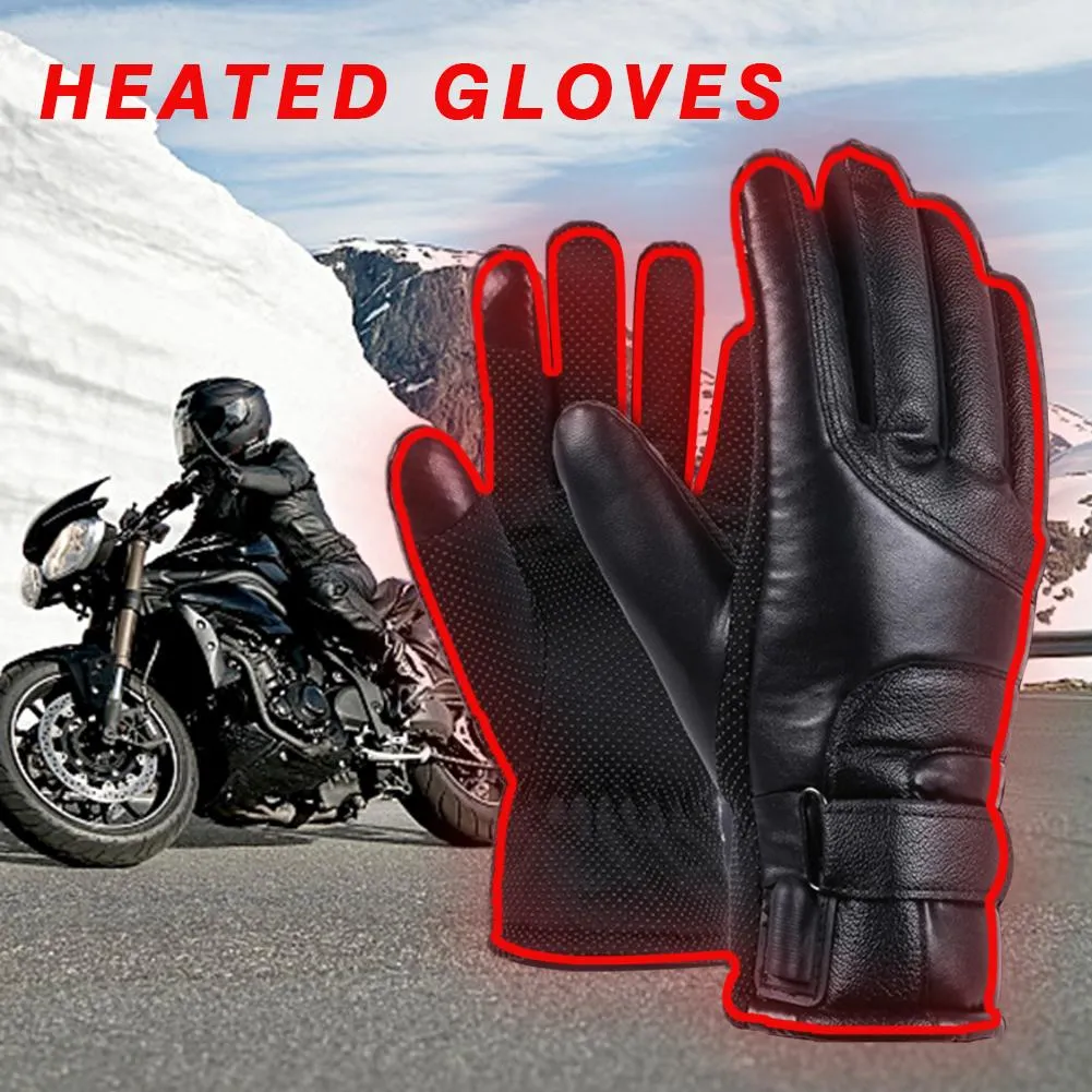 Sidiou Group Anniou Winter Electric Heated Gloves Windproof Cycling Warm Heating Touch Screen Skiing Gloves USB Powered For Men Women