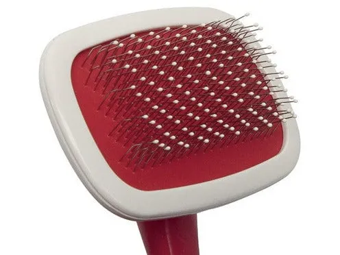 Slicker Brush With Stainless Steel Plastic Coated Pins And Rotating Head (104X62Mm) Md