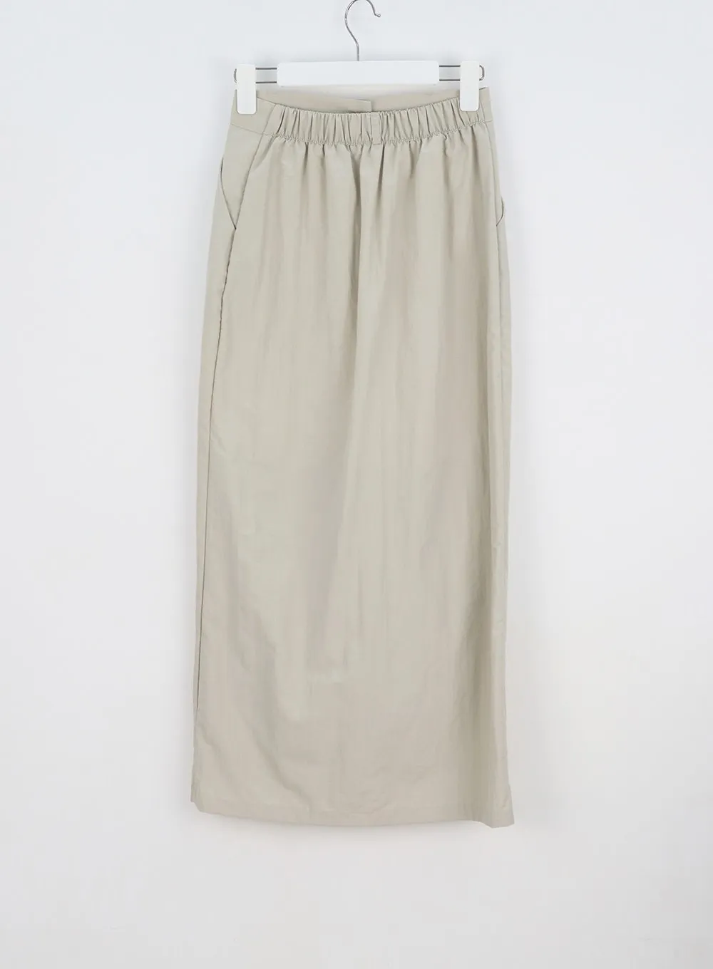 Slit Nylon Maxi Skirt OY310