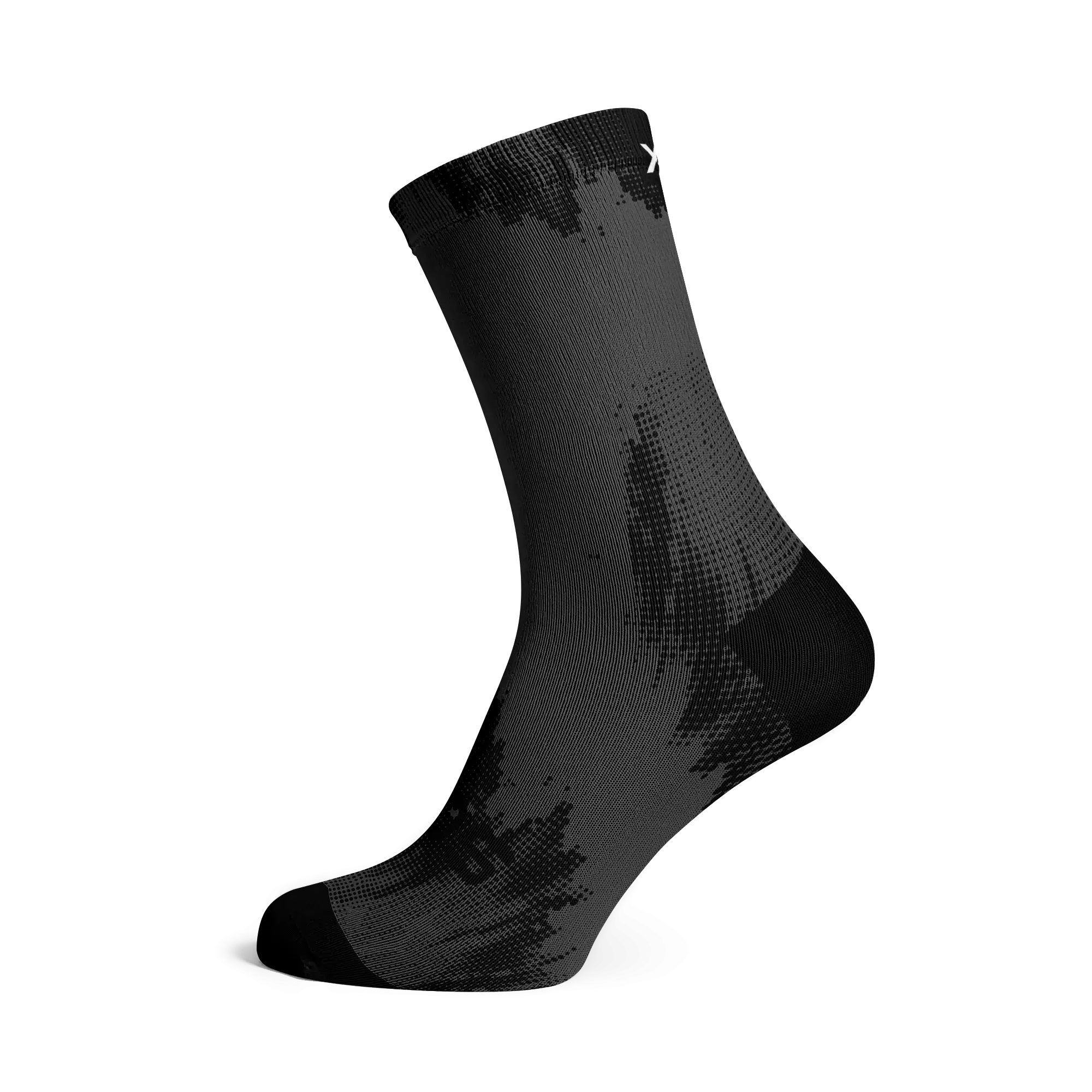 Sox Black Gravel Crew Length Socks