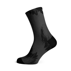 Sox Black Gravel Crew Length Socks