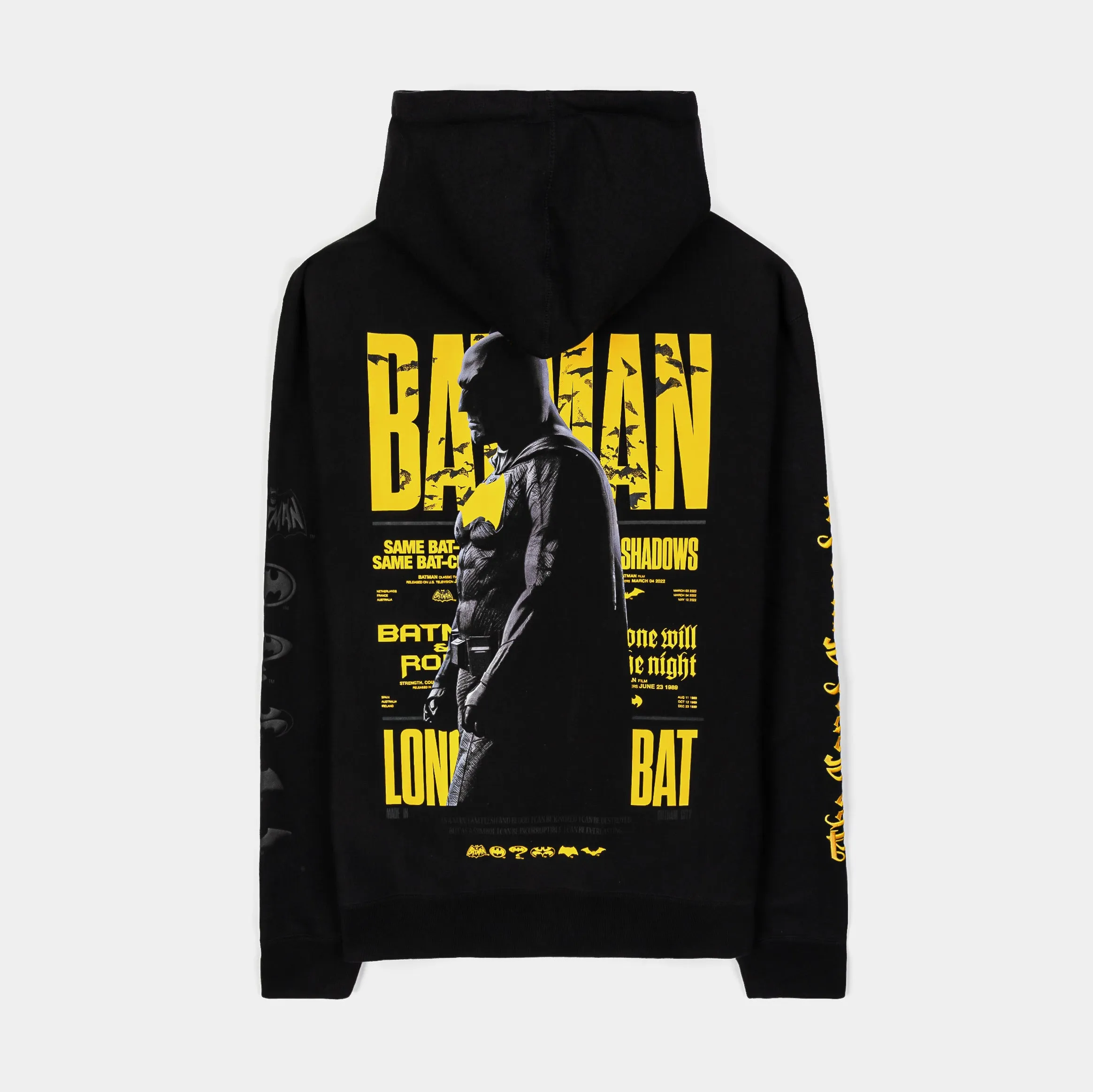 SP x Batman Forever Pullover Mens Hoodie (Black/Yellow)