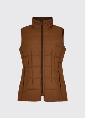 Spiddal Quilted Gilet - Walnut