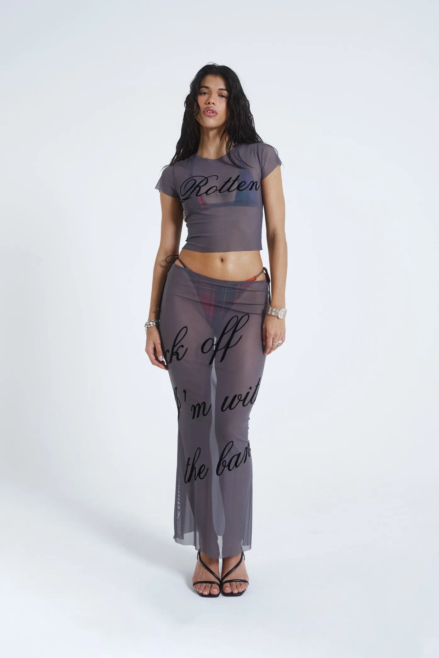 Spoiled Rotten Mesh Maxi Skirt