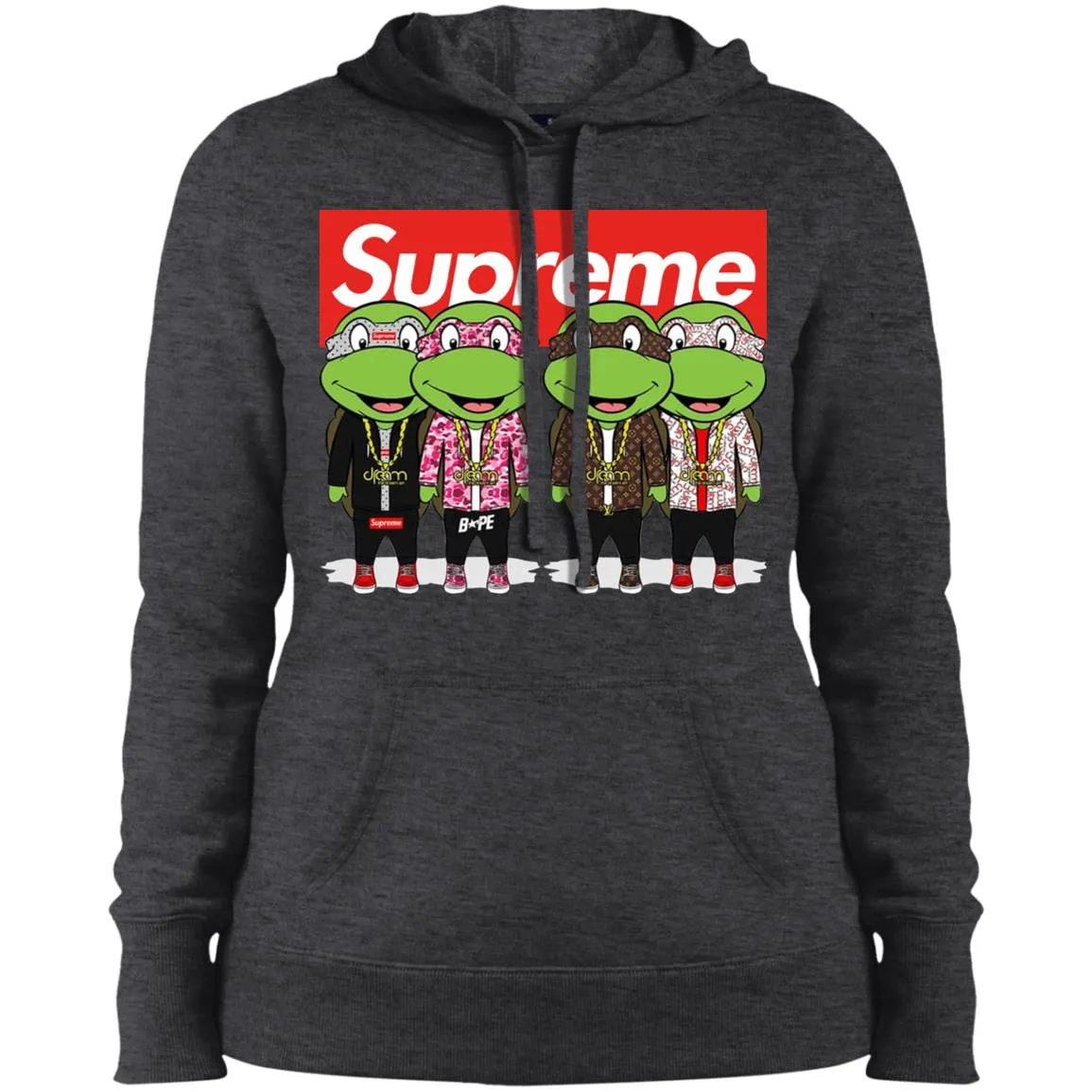 Supreme Turtle T-shirt Women Hooded Sweatshirt