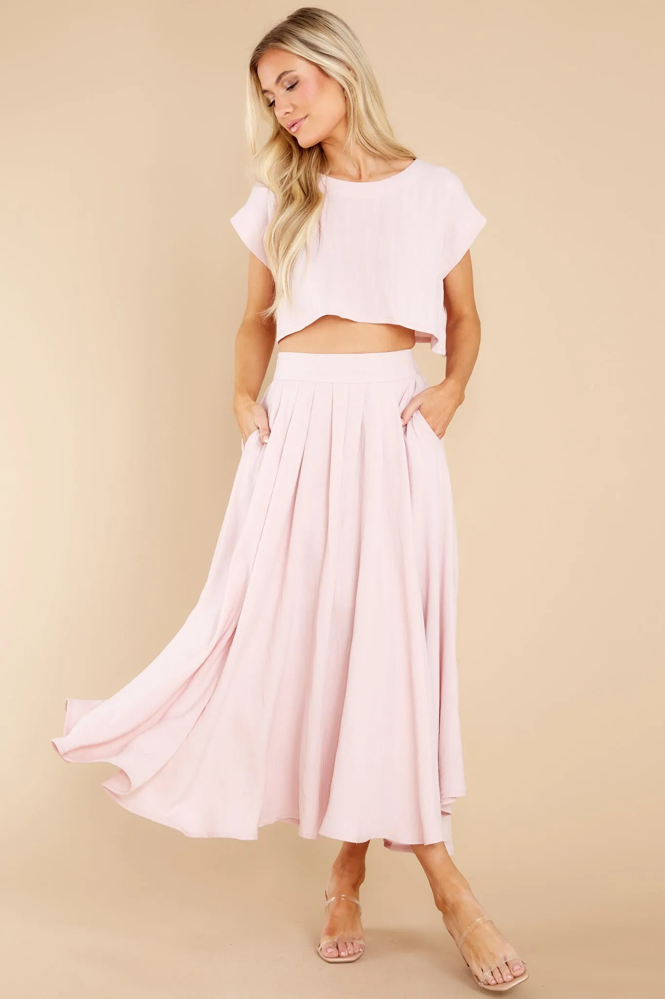 Sweet Memory Of Us Ivory Blush Two Piece Set