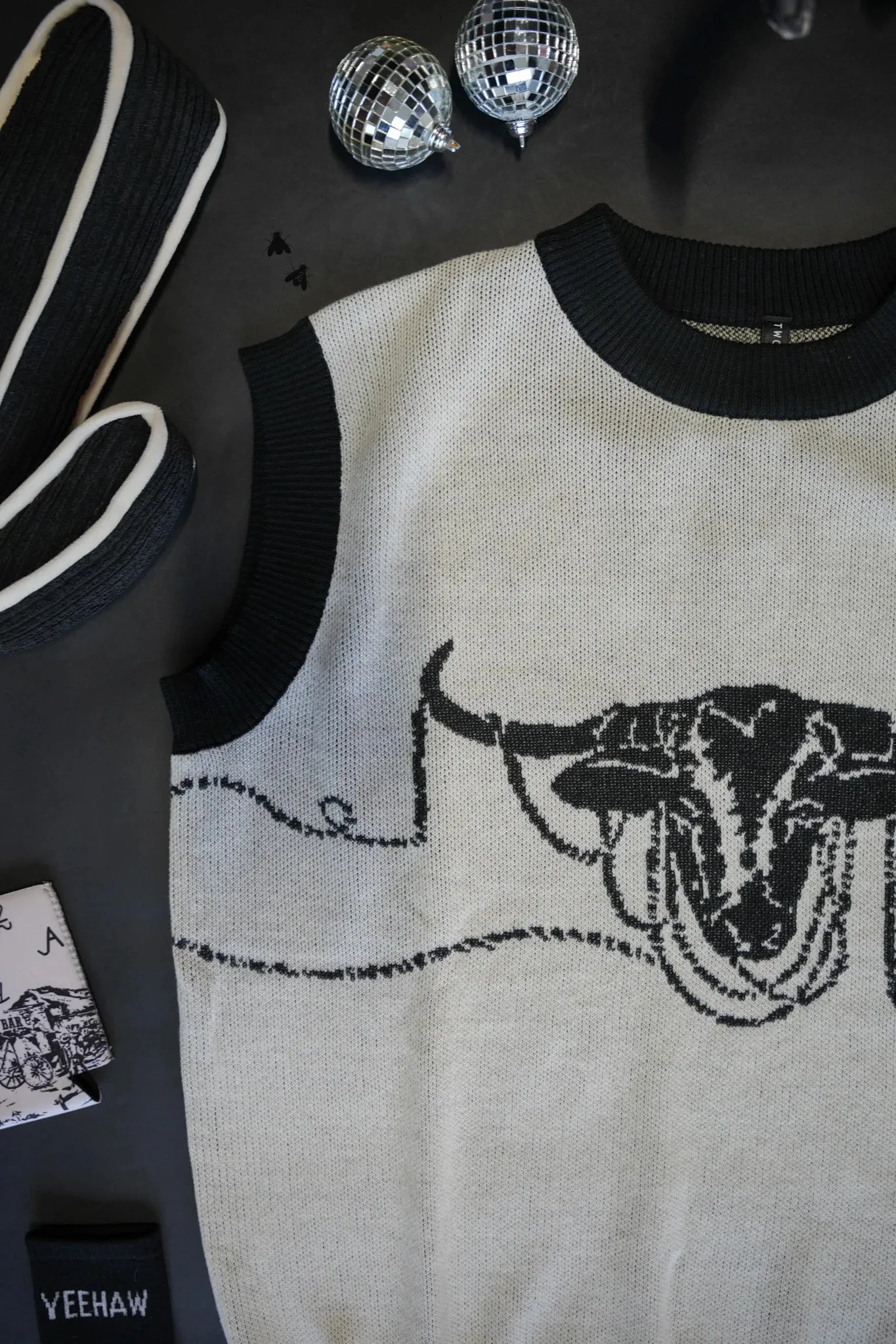 The Lasso the Longhorn Sweater Vest