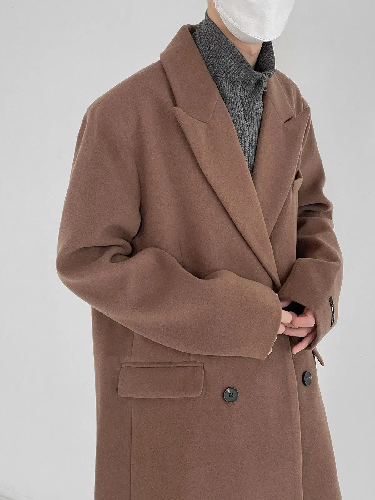 Thickened Woolen Trench-Coat