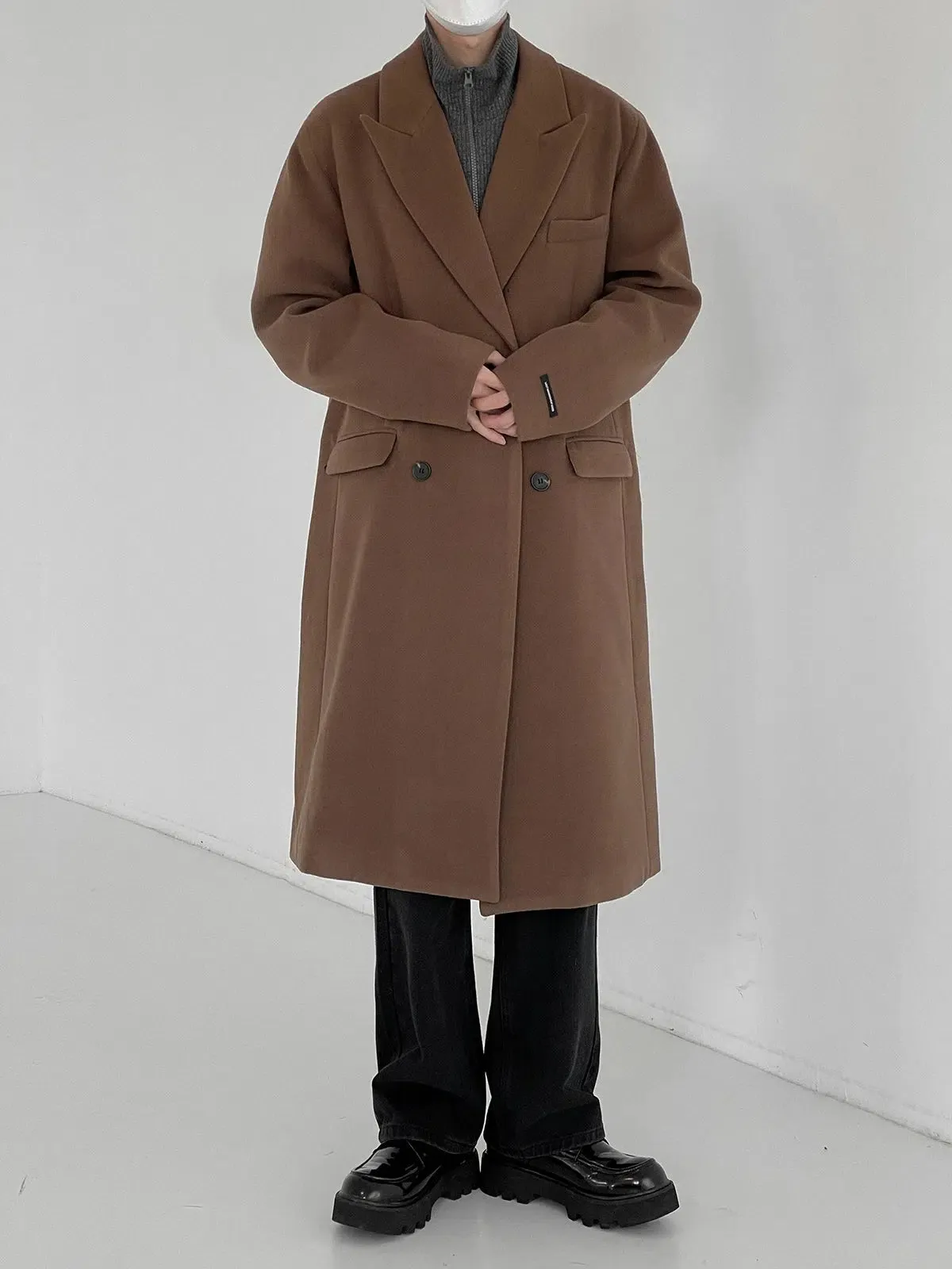 Thickened Woolen Trench-Coat