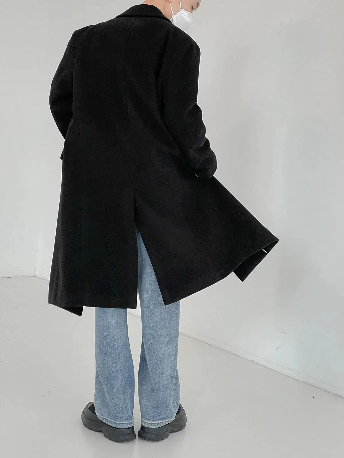 Thickened Woolen Trench-Coat