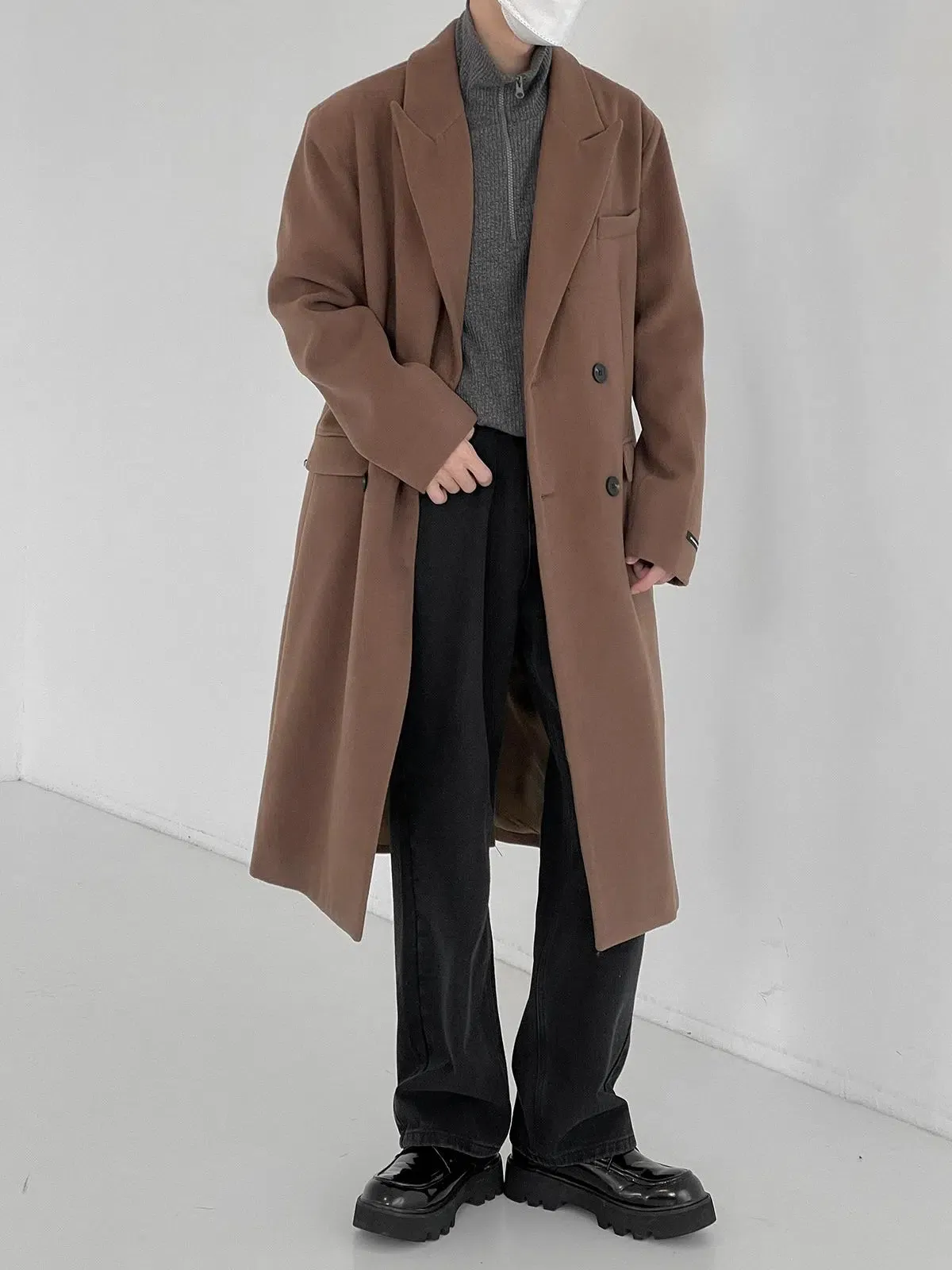 Thickened Woolen Trench-Coat