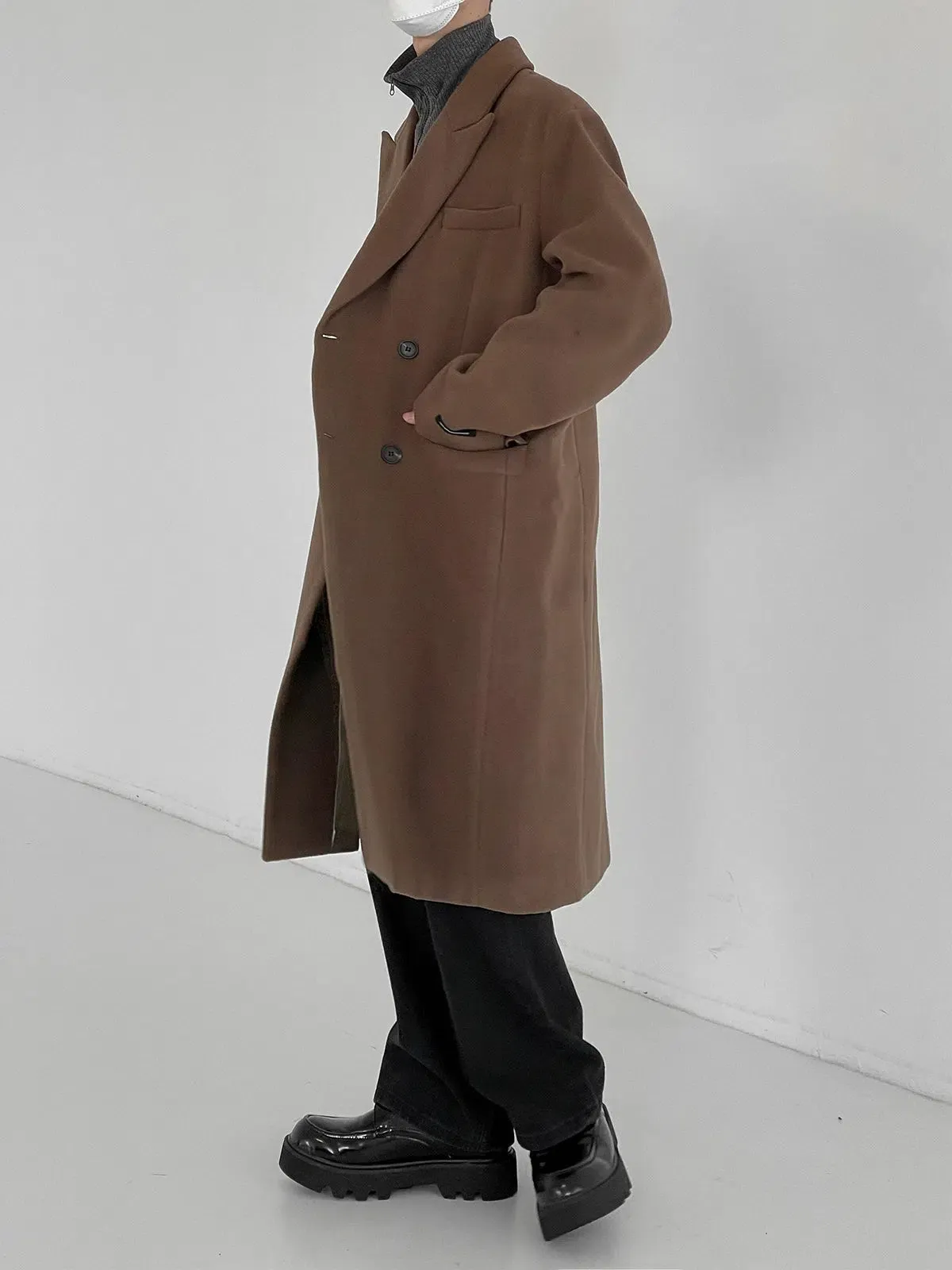 Thickened Woolen Trench-Coat