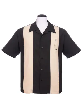 Three Star Panel Bowling Shirt