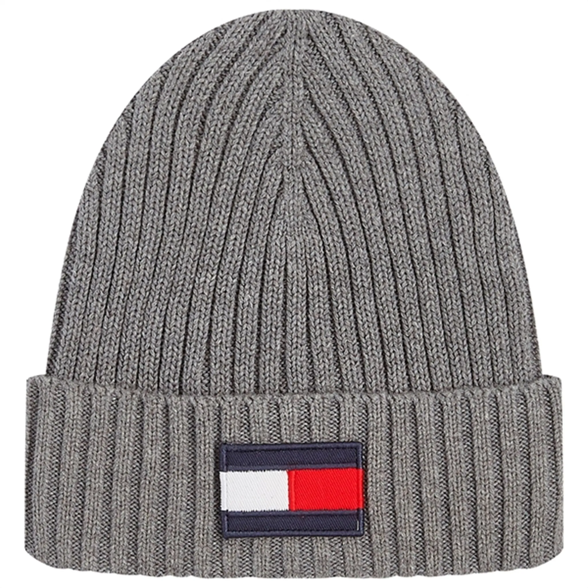 Tommy Hilfiger Big Flag Beanie Light Grey Heather