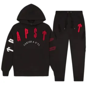 Trapstar Irongate Tracksuit Black And Red