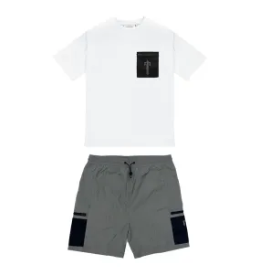 Trapstar London Irongate Mesh Pocket Short Set – White/Black