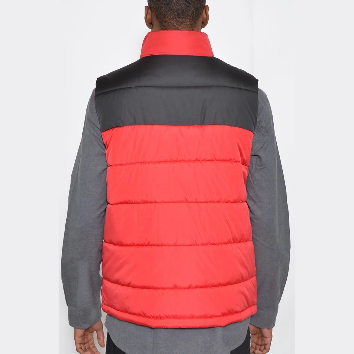 Two Tone Padded Red Vest