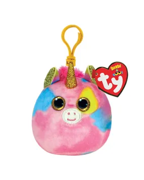 TY Squishy Beanies Clip Fantasia Unicorn