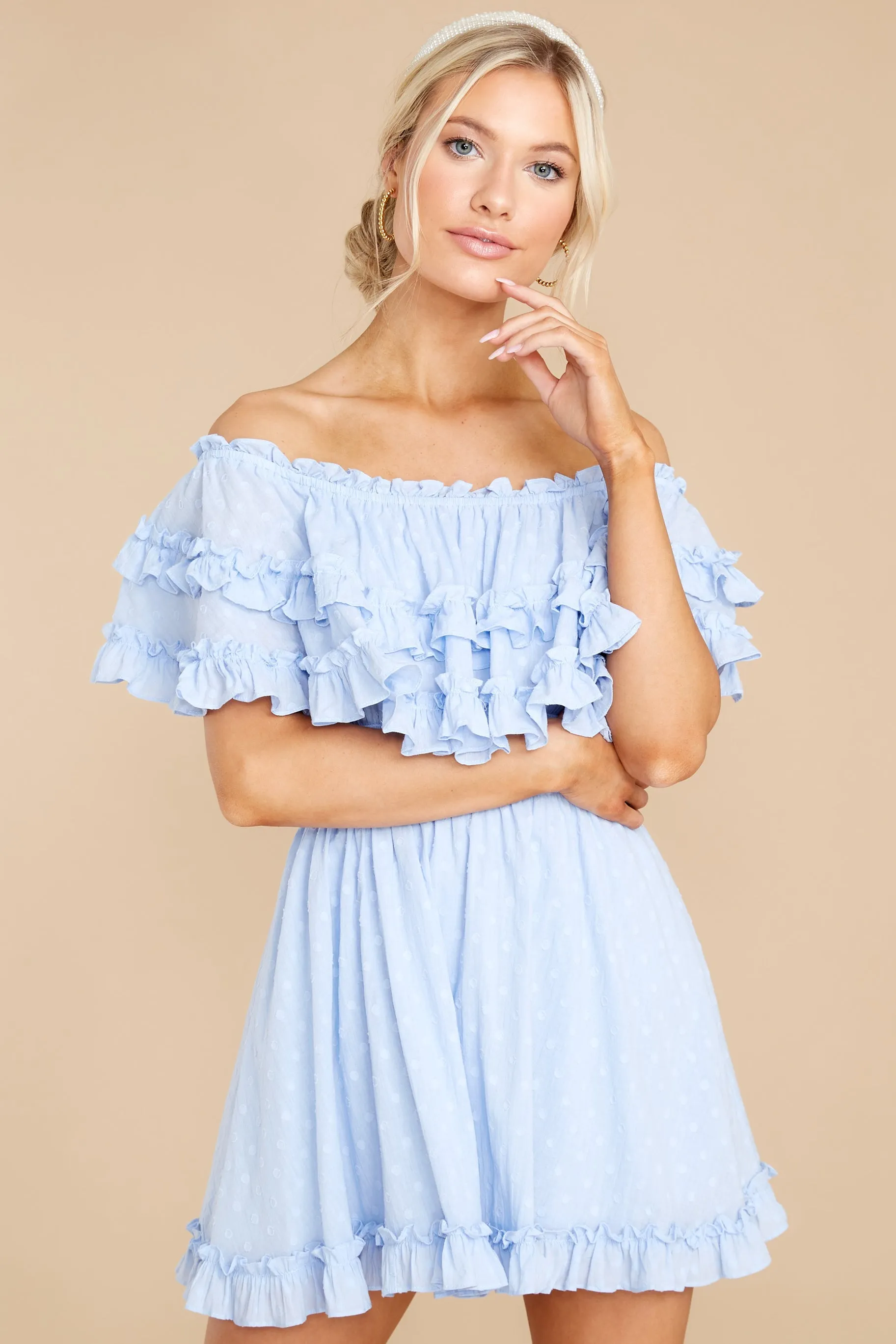 Undeniable Feelings Sky Blue Dress