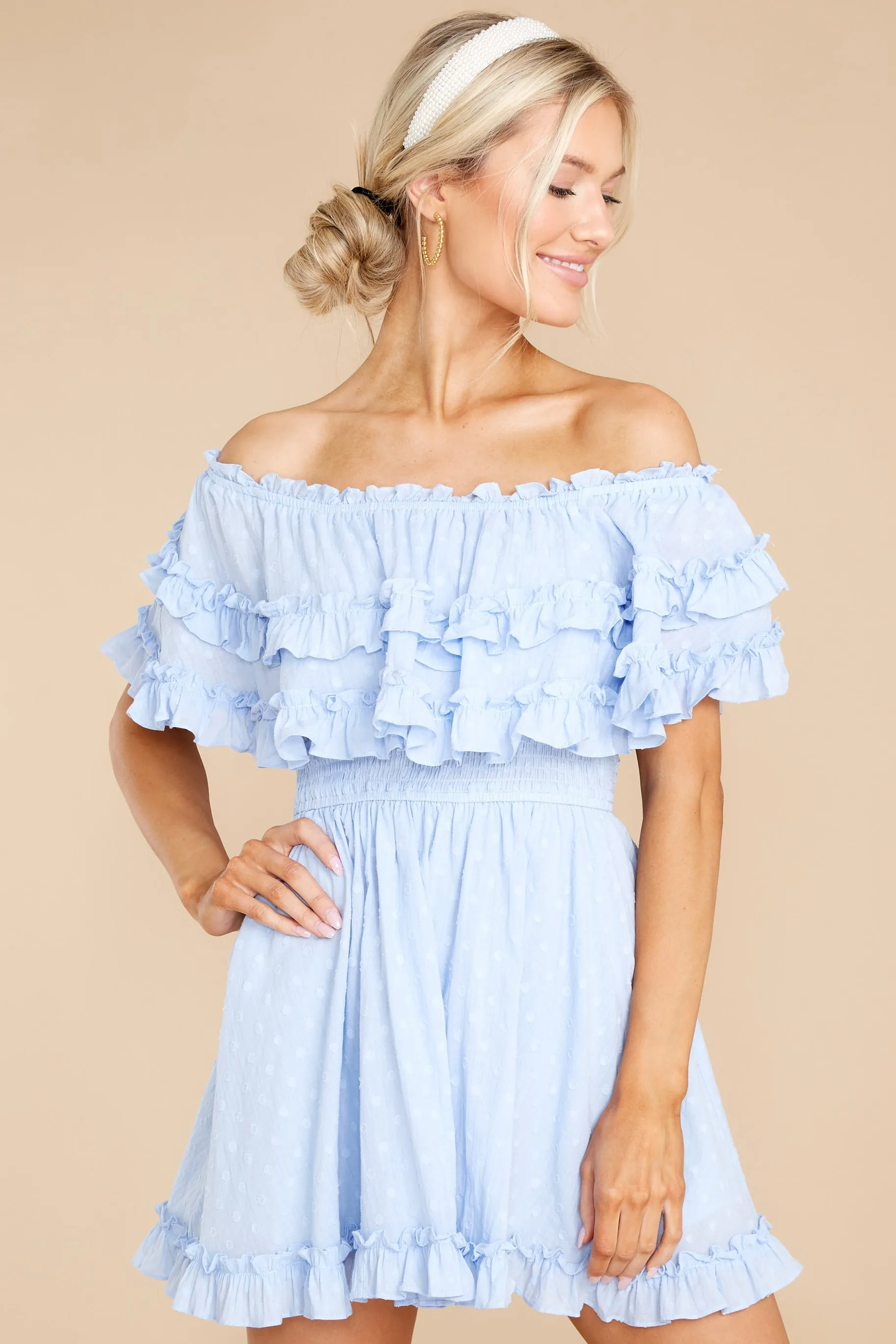 Undeniable Feelings Sky Blue Dress