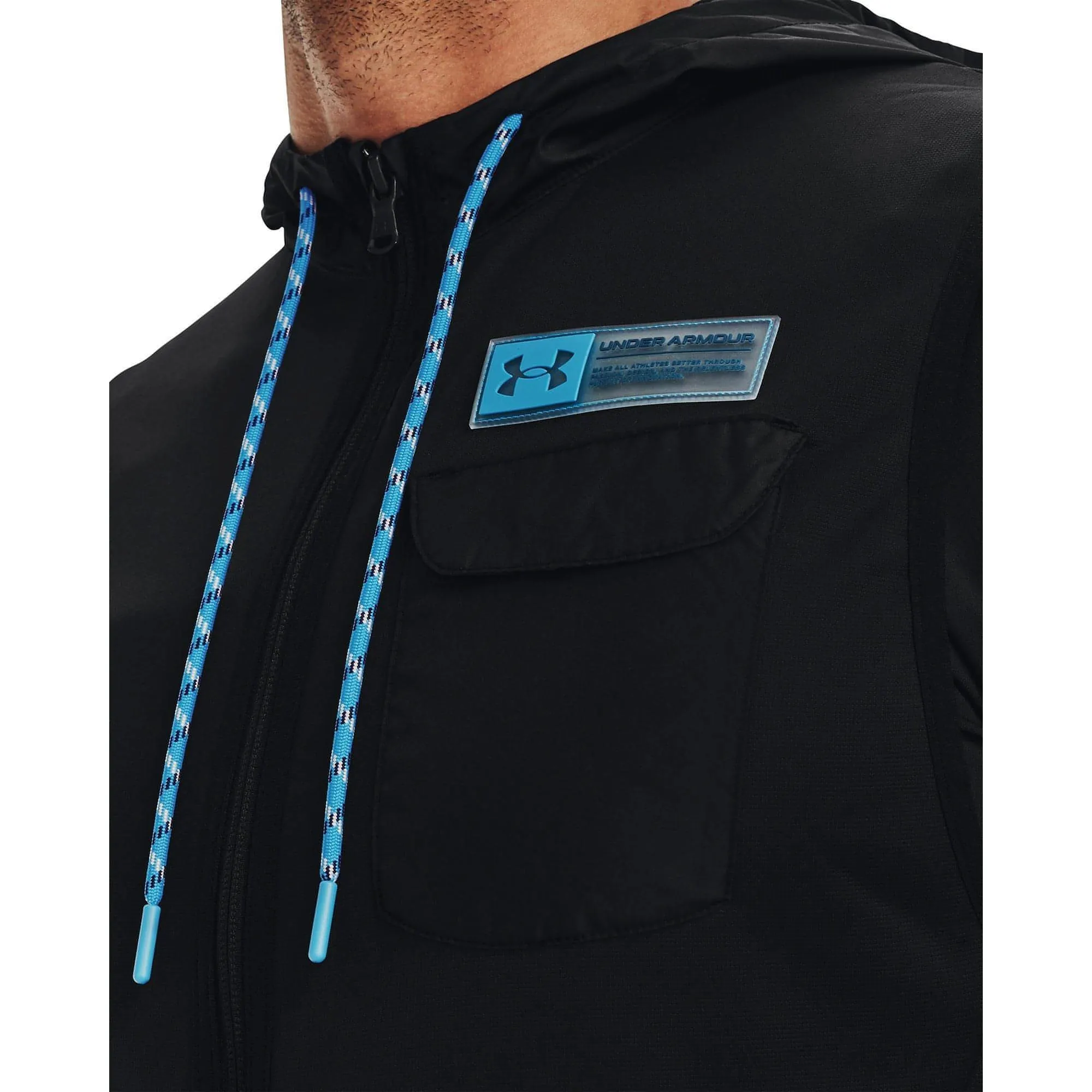 Under Armour Storm Hooded Mens Running Gilet - Black