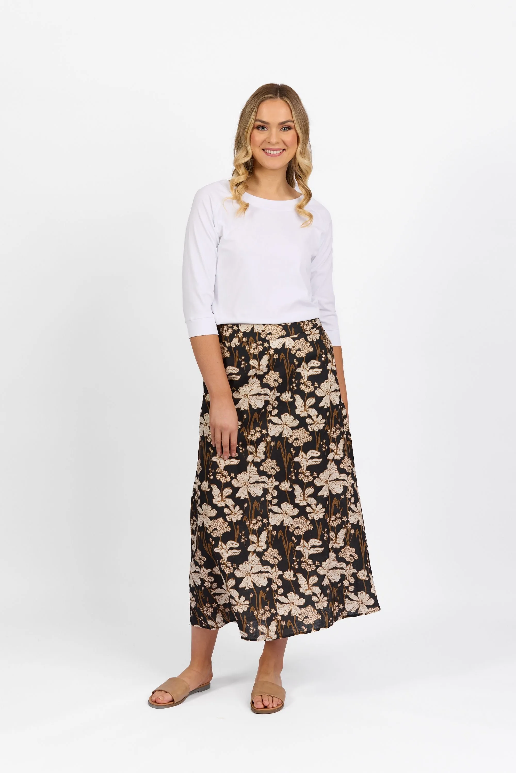 Vassalli - Long A-Line Skirt-Roma