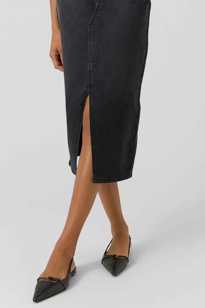 Veri High Waist Denim Skirt