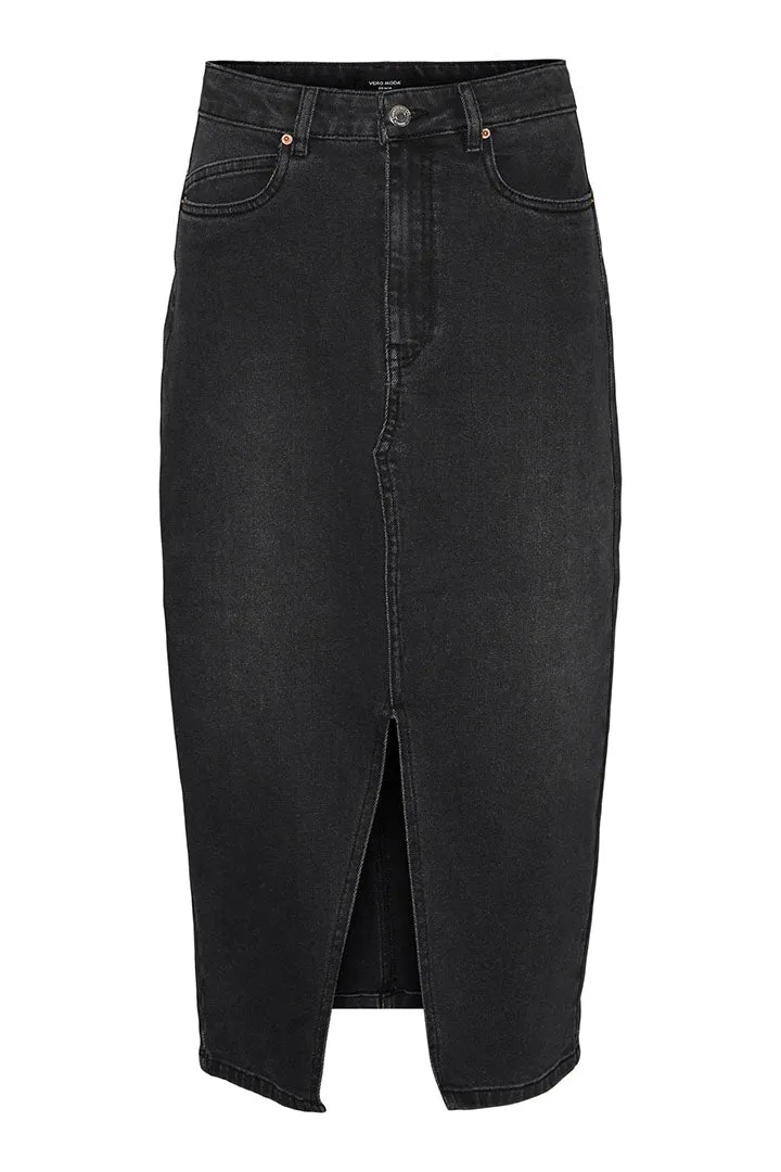 Veri High Waist Denim Skirt