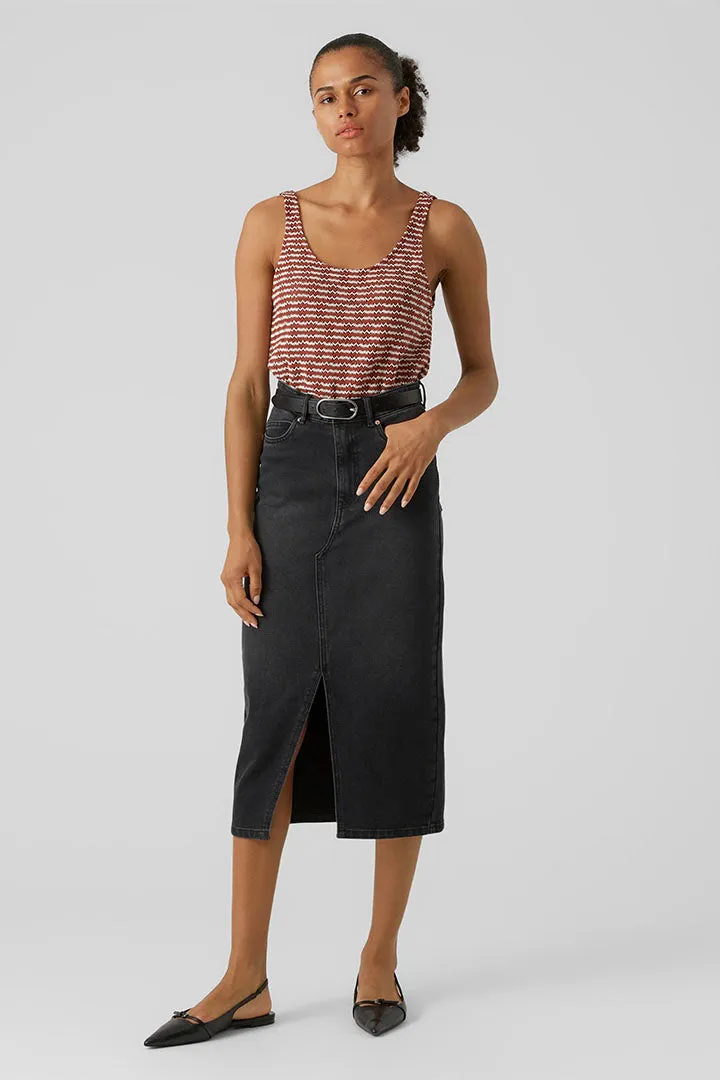 Veri High Waist Denim Skirt