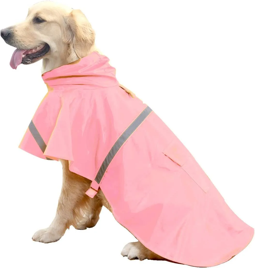 Waterproof Hooded Rain Poncho for Dogs