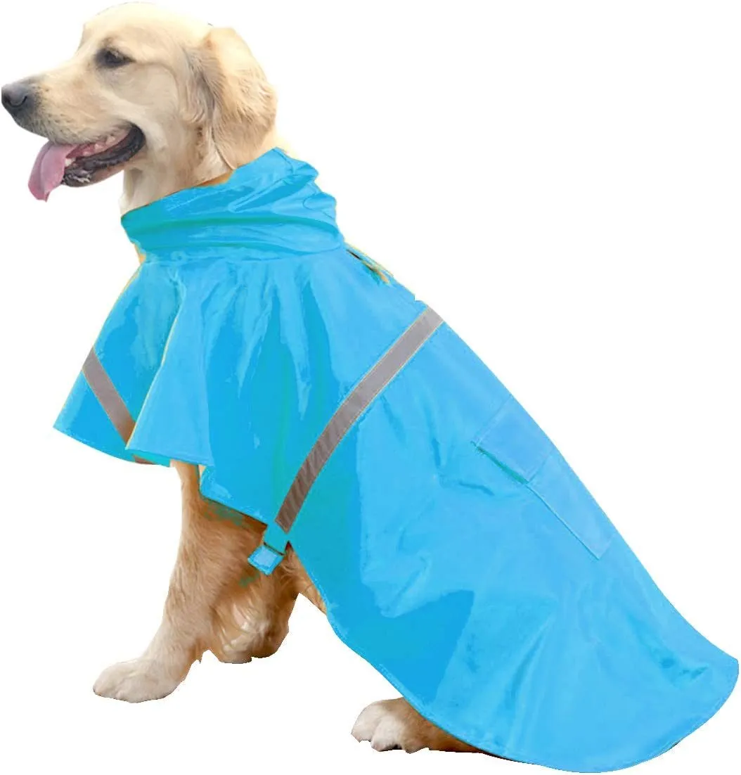 Waterproof Hooded Rain Poncho for Dogs