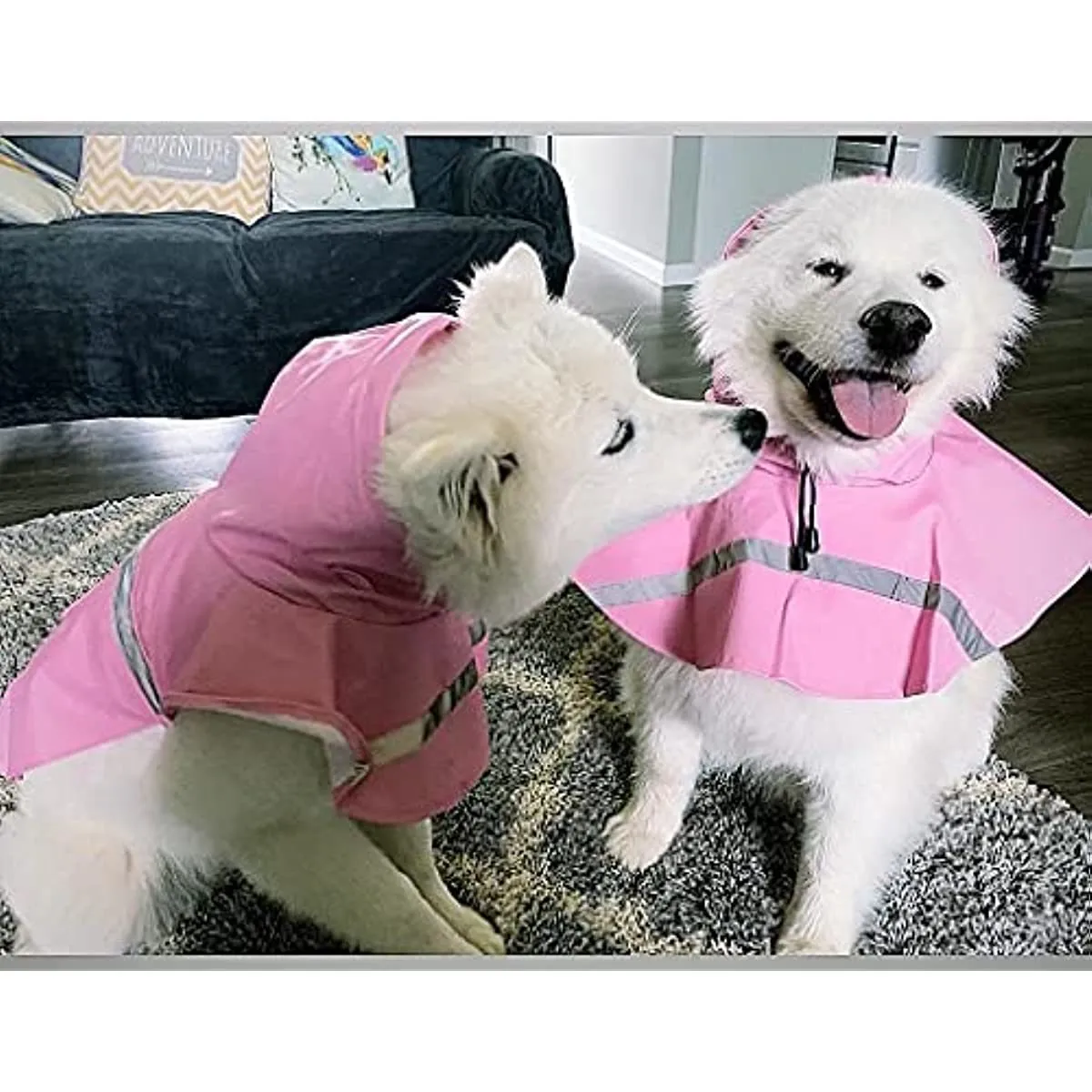 Waterproof Hooded Rain Poncho for Dogs