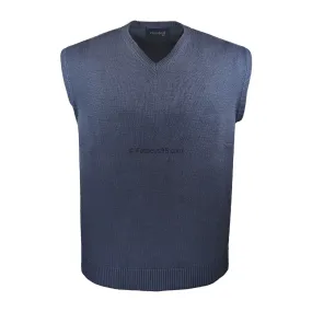 Winterbeck Sleeveless V Neck Jumper - JF57 - Navy